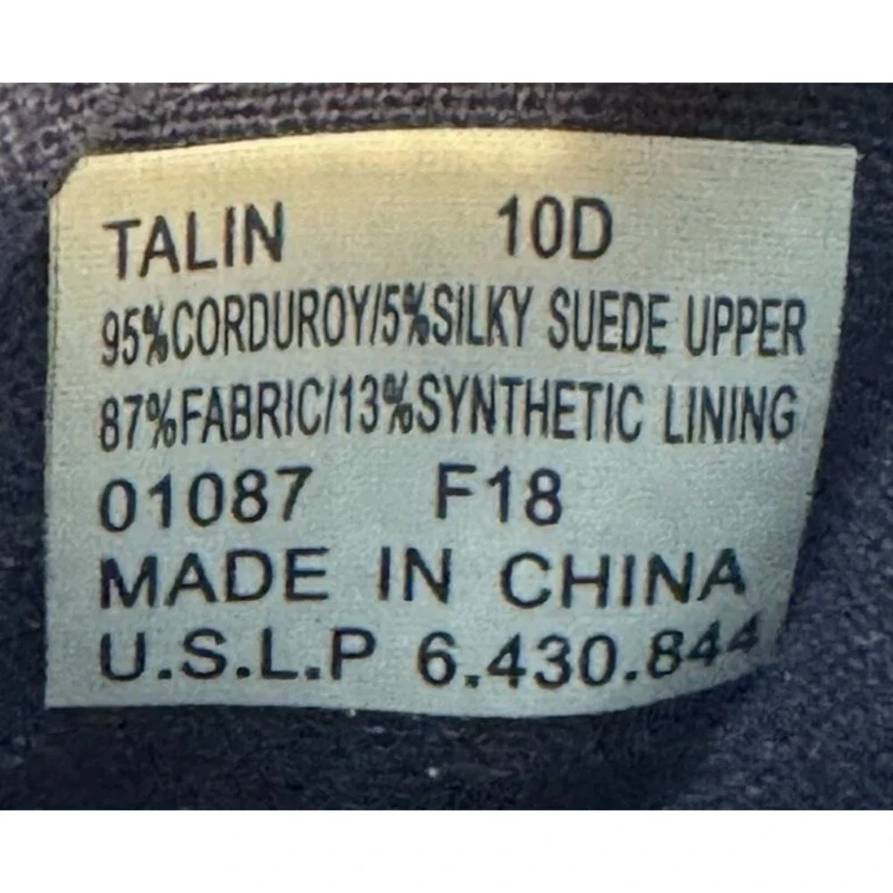 Polo Ralph Lauren Talin Navy Corduroy Chukka Boot Men's 10D Casual Lace Up Shoes